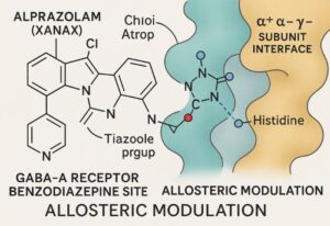 what is xanax alprazolam GABA-A receptor and how Xanax binds to it